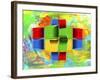 Color Abstract 1-Ata Alishahi-Framed Giclee Print