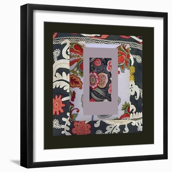 COLOR AND PATTERN COLLAGE-Linda Arthurs-Framed Giclee Print