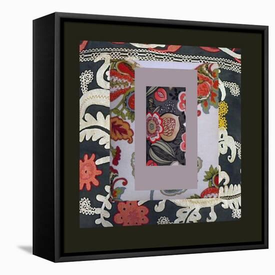 COLOR AND PATTERN COLLAGE-Linda Arthurs-Framed Stretched Canvas