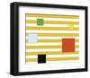 Color Block on Stripe-Dan Bleier-Framed Art Print