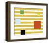 Color Block on Stripe-Dan Bleier-Framed Art Print