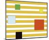 Color Block on Stripe-Dan Bleier-Mounted Art Print