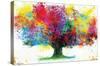 Color Bursting Tree-Trends International-Stretched Canvas