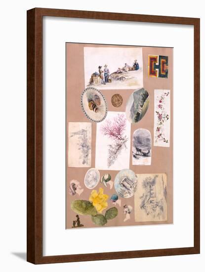 Color Collage-null-Framed Art Print