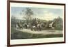 Color Engraving from Painting Entitled "Behind Time" by Gilbert S. Wright-null-Framed Photographic Print