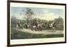 Color Engraving from Painting Entitled "Behind Time" by Gilbert S. Wright-null-Framed Premium Photographic Print