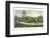 Color Engraving from Painting Entitled "Behind Time" by Gilbert S. Wright-null-Framed Premium Photographic Print