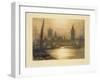 Color Etching of Westminster-null-Framed Giclee Print