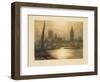 Color Etching of Westminster-null-Framed Giclee Print