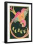 Color, Fantastic Bird-null-Framed Art Print