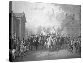 Color Lithograph Evacuation Day-E.P. and L. Restein-Stretched Canvas