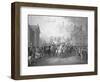 Color Lithograph Evacuation Day-E.P. and L. Restein-Framed Photographic Print