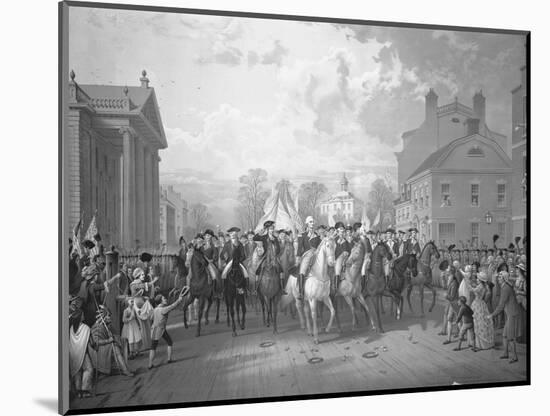 Color Lithograph Evacuation Day-E.P. and L. Restein-Mounted Photographic Print