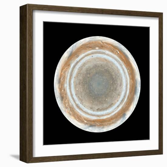 Color Map of Jupiter-Stocktrek Images-Framed Photographic Print