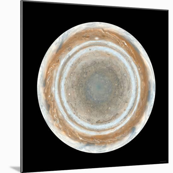 Color Map of Jupiter-Stocktrek Images-Mounted Photographic Print