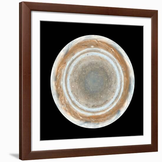 Color Map of Jupiter-Stocktrek Images-Framed Photographic Print