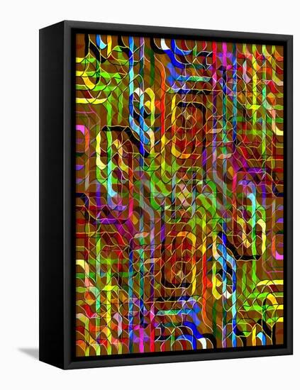 Color Maze-Ruth Palmer-Framed Stretched Canvas