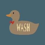 Duck Family Boy Wash-Color Me Happy-Art Print