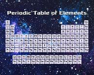 The Periodic Table Of The Elements Night Sky Green-Color Me Happy-Art Print