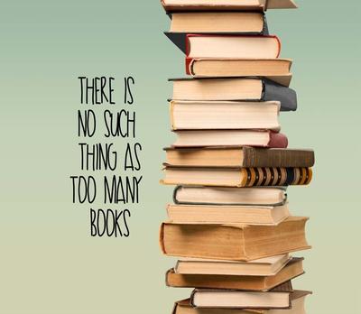 There Is No Such Thing As Too Many Books - Stack Of Books