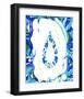 Color Melody: Color of June's Blue Rain and Lovely Drops of Water-Kyo Nakayama-Framed Giclee Print