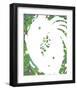 Color Melody: July Energetic Leaf and Fresh Green Light and the Dripping-Kyo Nakayama-Framed Giclee Print