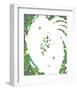 Color Melody: July Energetic Leaf and Fresh Green Light and the Dripping-Kyo Nakayama-Framed Giclee Print