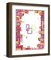 Color Melody: Lively Town, Lots of Conversations and Happiness-Kyo Nakayama-Framed Giclee Print