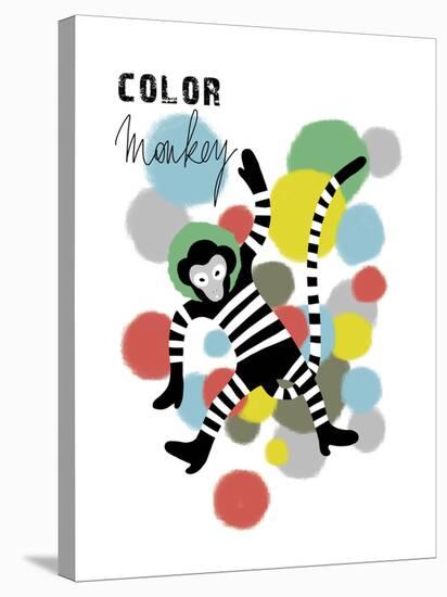 Color Monkey-Laure Girardin-Vissian-Stretched Canvas