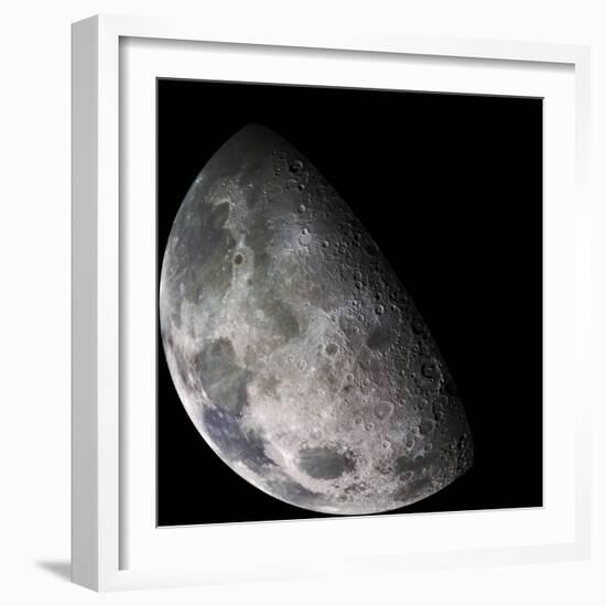 Color Mosaic of the Earth's Moon-null-Framed Photographic Print