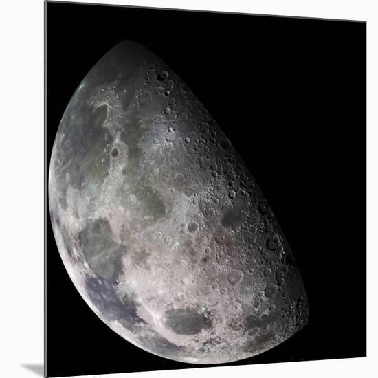 Color Mosaic of the Earth's Moon-null-Mounted Photographic Print