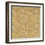 Color my World Mexican Tiles Pattern Gold-Daphne Brissonnet-Framed Art Print