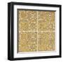 Color my World Mexican Tiles Pattern Gold-Daphne Brissonnet-Framed Art Print