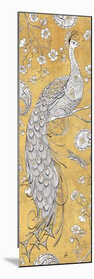 Color my World Ornate Peacock II Gold-Daphne Brissonnet-Mounted Art Print