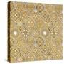 Color my World Spice Mosaic Pattern Gold-Daphne Brissonnet-Stretched Canvas