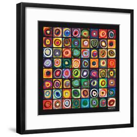 Color of Squares-Wassily Kandinsky-Framed Premium Giclee Print