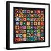 Color of Squares-Wassily Kandinsky-Framed Premium Giclee Print