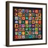 Color of Squares-Wassily Kandinsky-Framed Premium Giclee Print