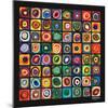 Color of Squares-Wassily Kandinsky-Mounted Premium Giclee Print
