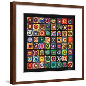 Color of Squares-Wassily Kandinsky-Framed Premium Giclee Print