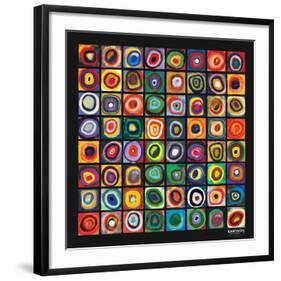 Color of Squares-Wassily Kandinsky-Framed Premium Giclee Print