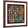 Color of Squares-Wassily Kandinsky-Framed Premium Giclee Print