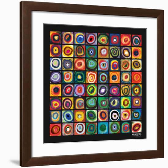 Color of Squares-Wassily Kandinsky-Framed Premium Giclee Print