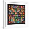 Color of Squares-Wassily Kandinsky-Framed Premium Giclee Print