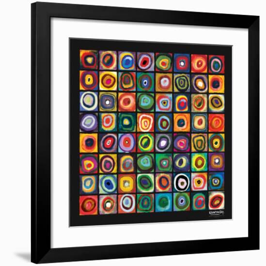 Color of Squares-Wassily Kandinsky-Framed Premium Giclee Print