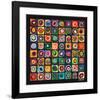 Color of Squares-Wassily Kandinsky-Framed Premium Giclee Print