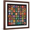 Color of Squares-Wassily Kandinsky-Framed Premium Giclee Print