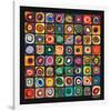 Color of Squares-Wassily Kandinsky-Framed Premium Giclee Print