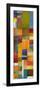 Color Panels with Olives Stripes-Michelle Calkins-Framed Art Print