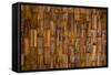 Color Pattern of Teak Wood Decorative Surface-wuttichok-Framed Stretched Canvas